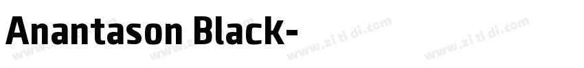 Anantason Black字体转换 Anantason Black字体转换